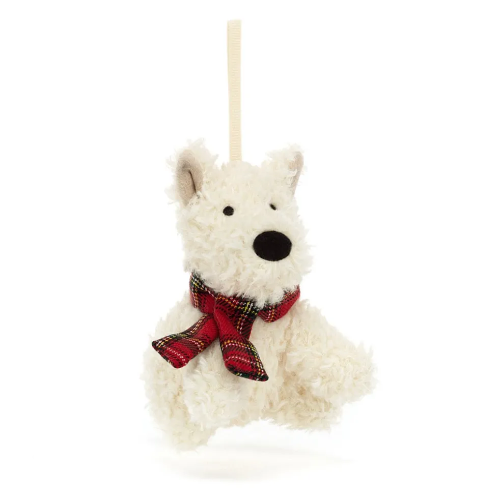 Jellycat Hund Munro Scottie Weihnachtsdeko 11 cm