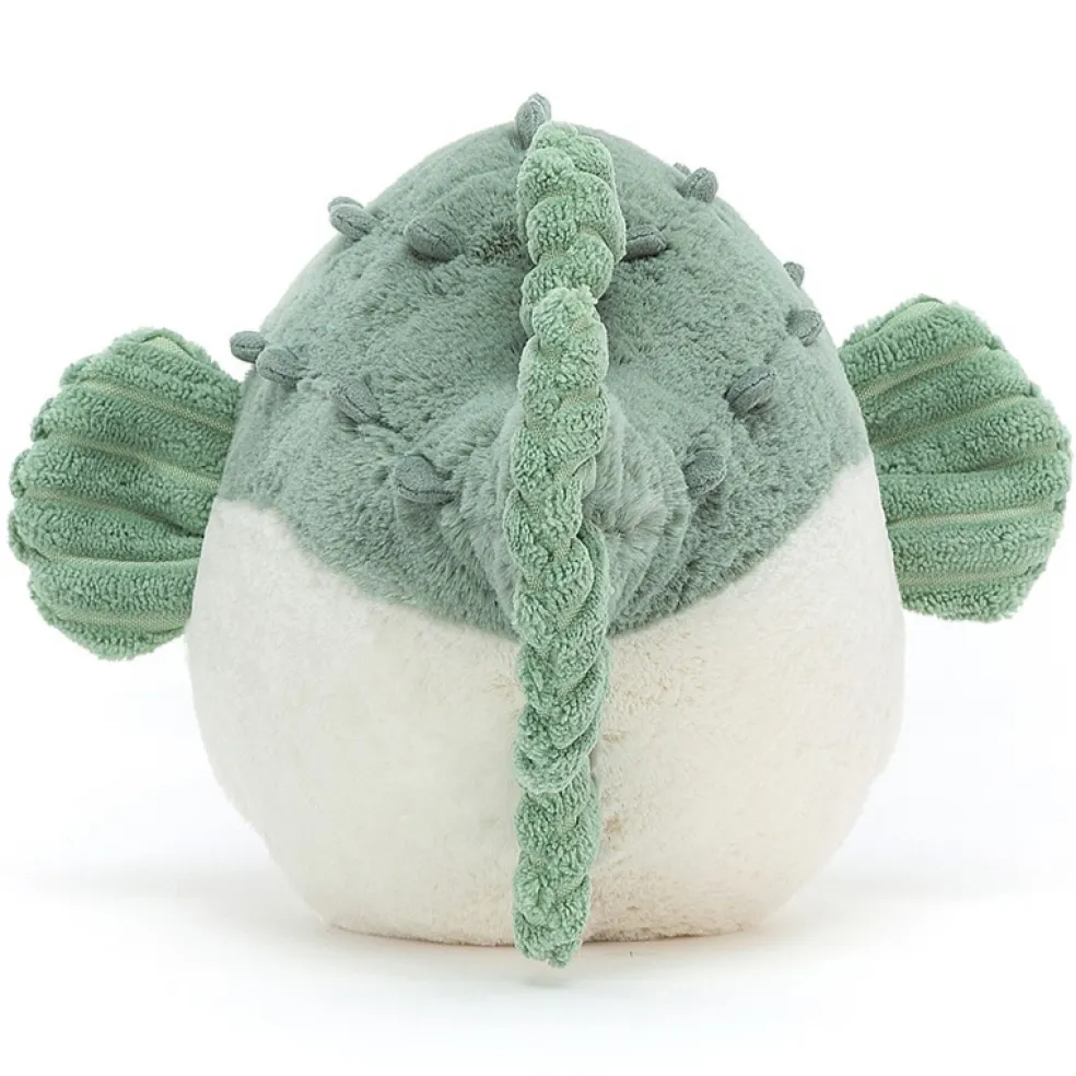 Jellycat Kugelfisch Pacey Kuscheltier Grün 23 cm