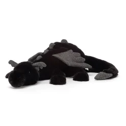 Jellycat Kuscheltier Drache Schwarz Medium 50 cm