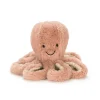 Jellycat Oktopus Odell Kuscheltier Rosa Baby 14 cm