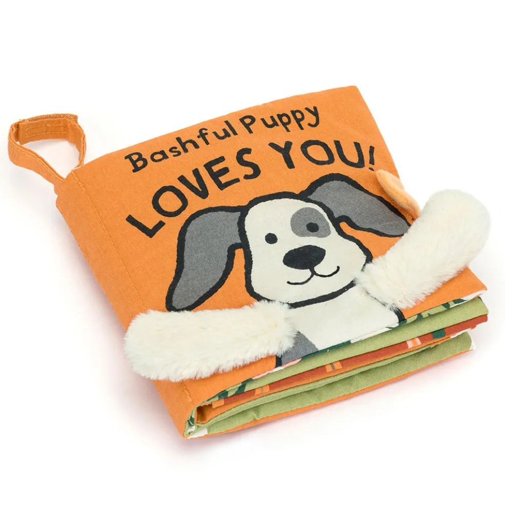 Jellycat Stoffbuch Bashful Puppy Loves