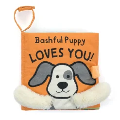 Jellycat Stoffbuch Bashful Puppy Loves