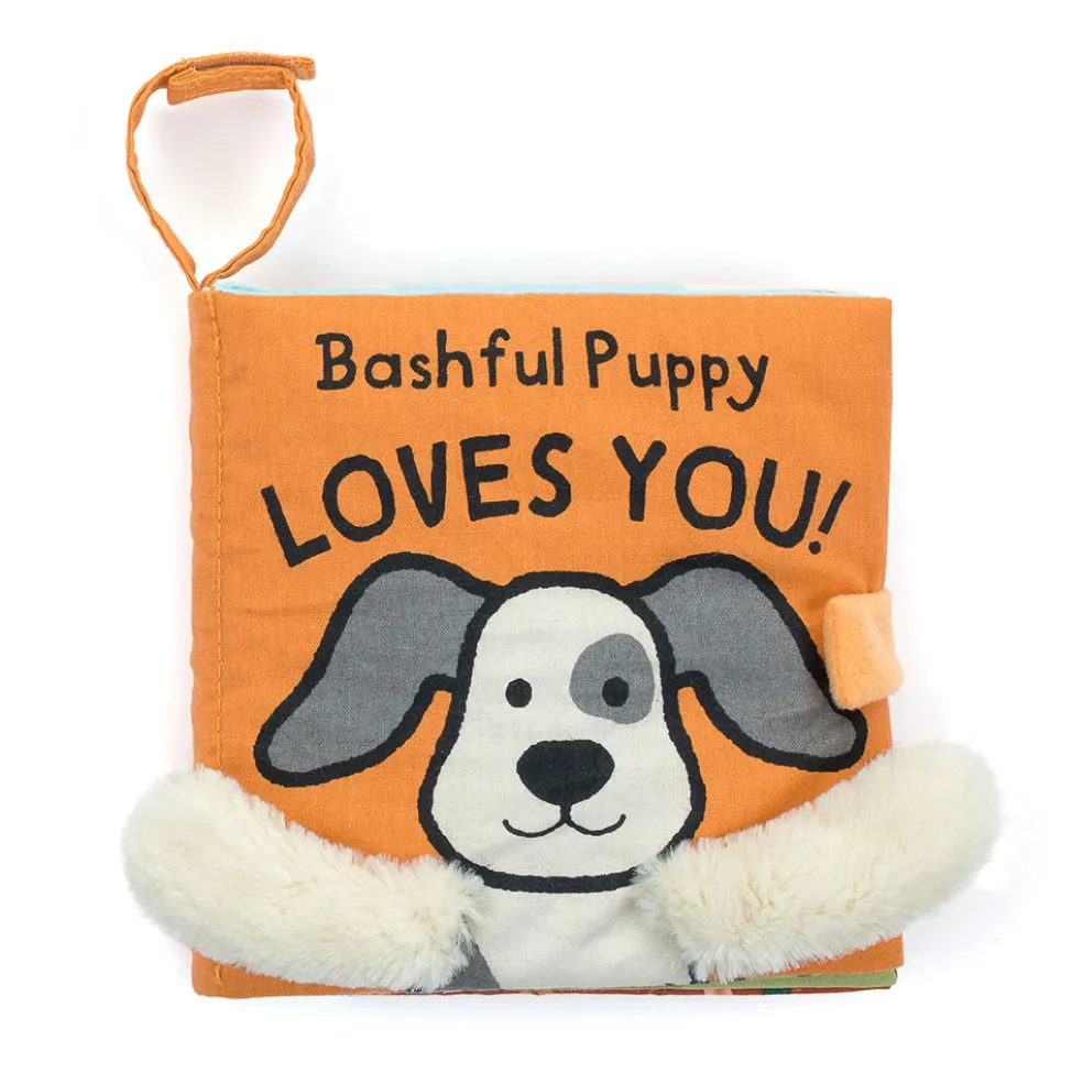 Jellycat Stoffbuch Bashful Puppy Loves