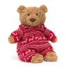 Jellycat Teddybär Bartholomew Schlafanzug