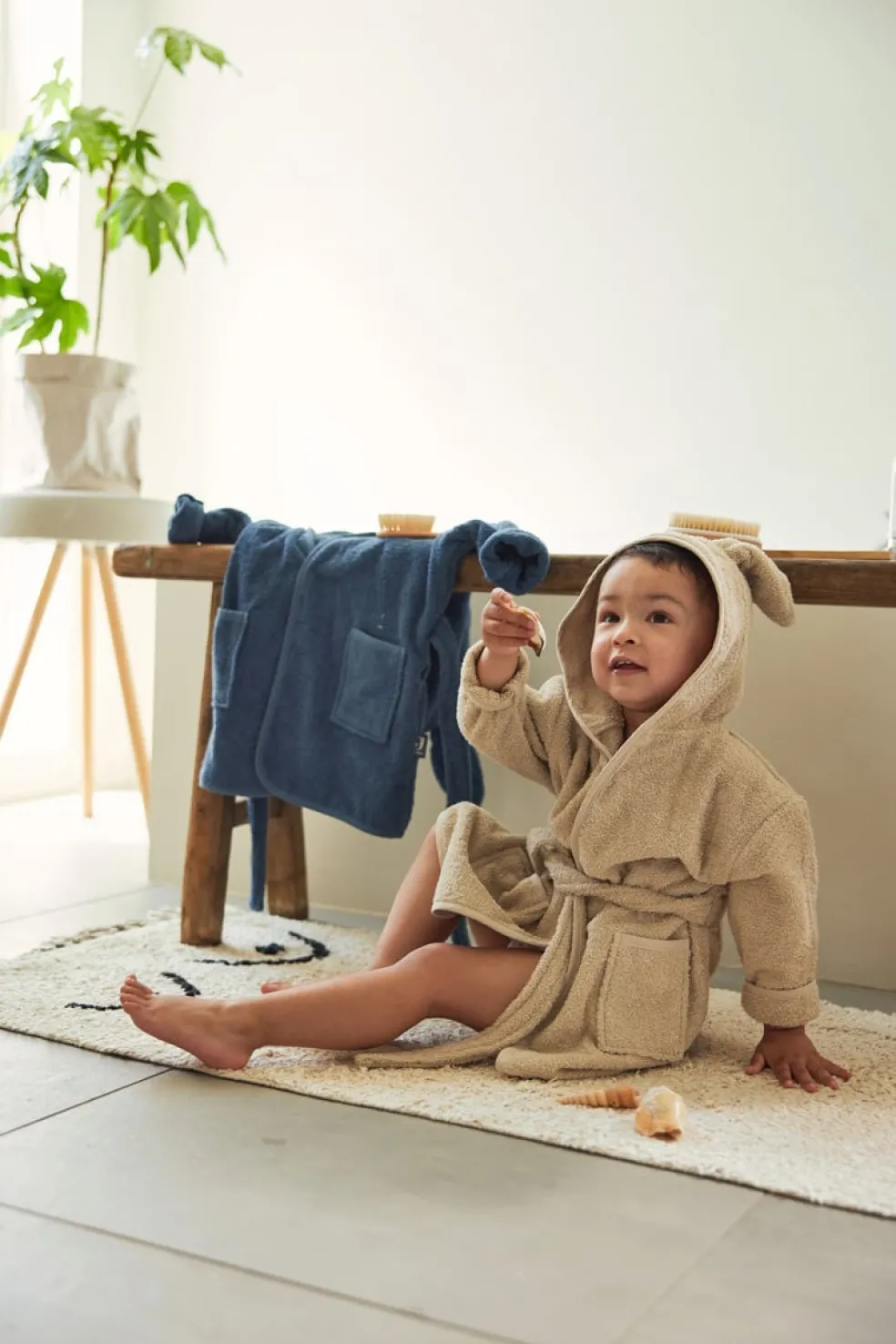 Jollein Bademantel Baby Blau 1-2 Jahre