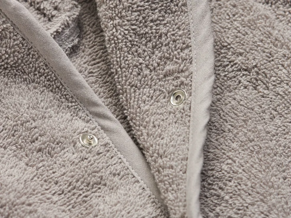 Jollein Bademantel Baby Grau Storm Grey 1-2 Jahre