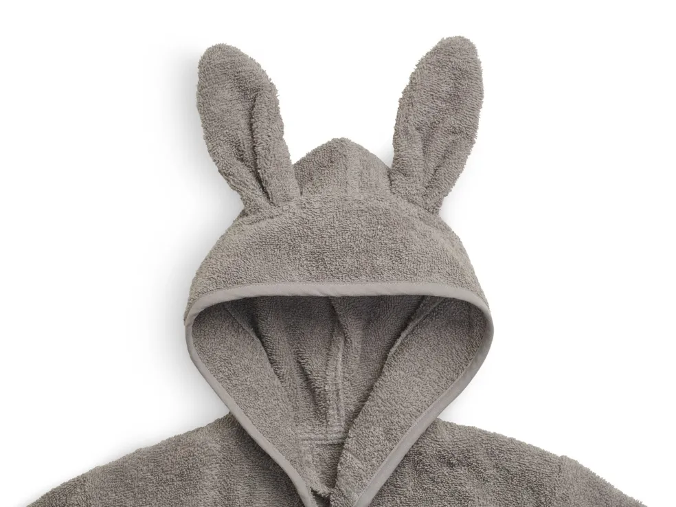Jollein Bademantel Baby Grau Storm Grey 1-2 Jahre