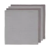 Jollein Bambus Mulltücher Grau 70x70 cm 4er Pack