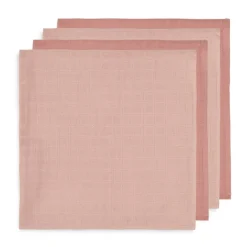 Jollein Bambus Mulltücher Rosa 70x70 cm 4er Pack
