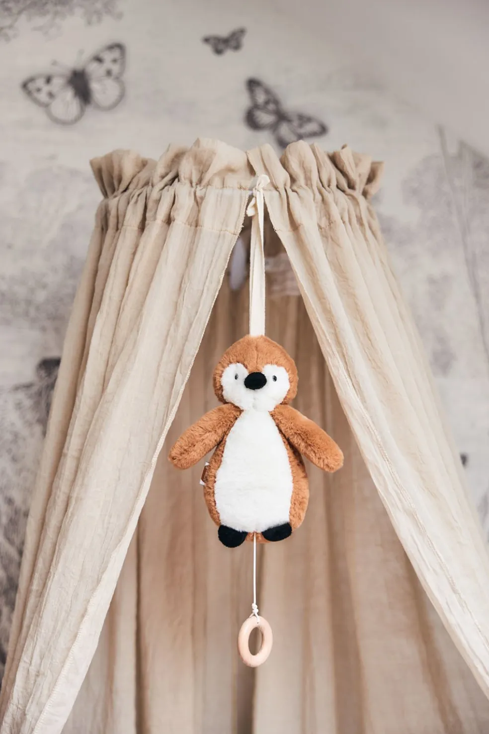 Jollein Betthimmel Vintage Nougat Beige 155 cm