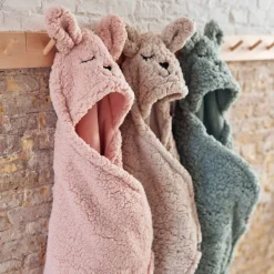 Jollein Einschlagdecke Bunny Pale Pink Rosa 100 x 105 cm