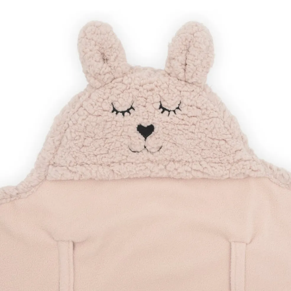 Jollein Einschlagdecke Bunny Pale Pink Rosa 100 x 105 cm
