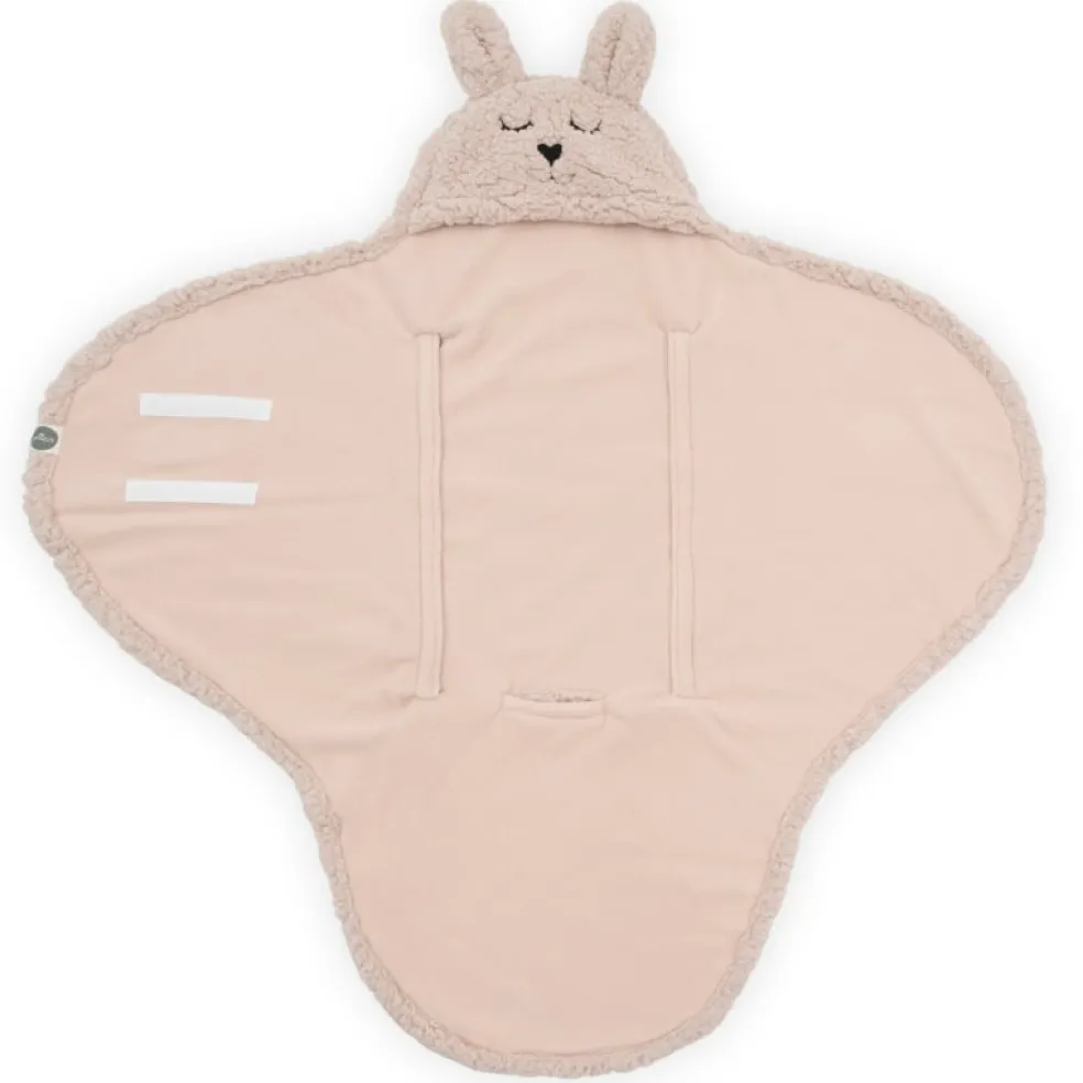 Jollein Einschlagdecke Bunny Pale Pink Rosa 100 x 105 cm