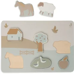 Jollein Holz Puzzle Farm 6 Teile