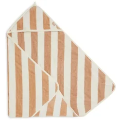 Jollein Kapuzenhandtuch Stripe Biscuit Beige