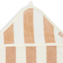 Jollein Kapuzenhandtuch Stripe Biscuit Beige