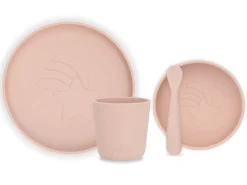 Jollein Kindergeschirr Rosa Silikon Pale Pink