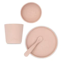 Jollein Kindergeschirr Rosa Silikon Pale Pink
