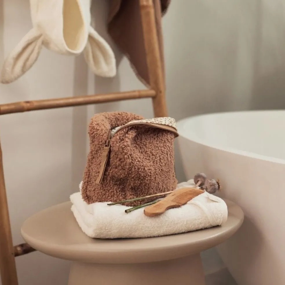 Jollein Kosmetiktasche Boucle Biscuit Braun