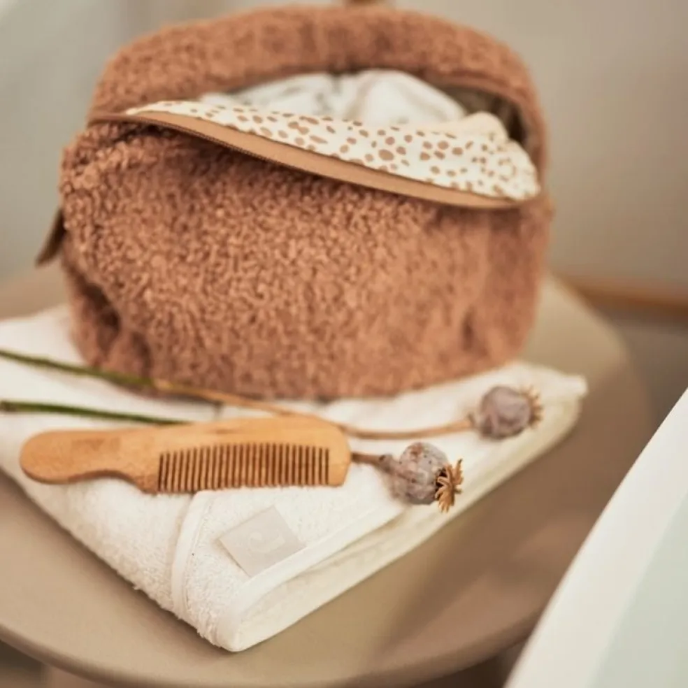 Jollein Kosmetiktasche Boucle Biscuit Braun