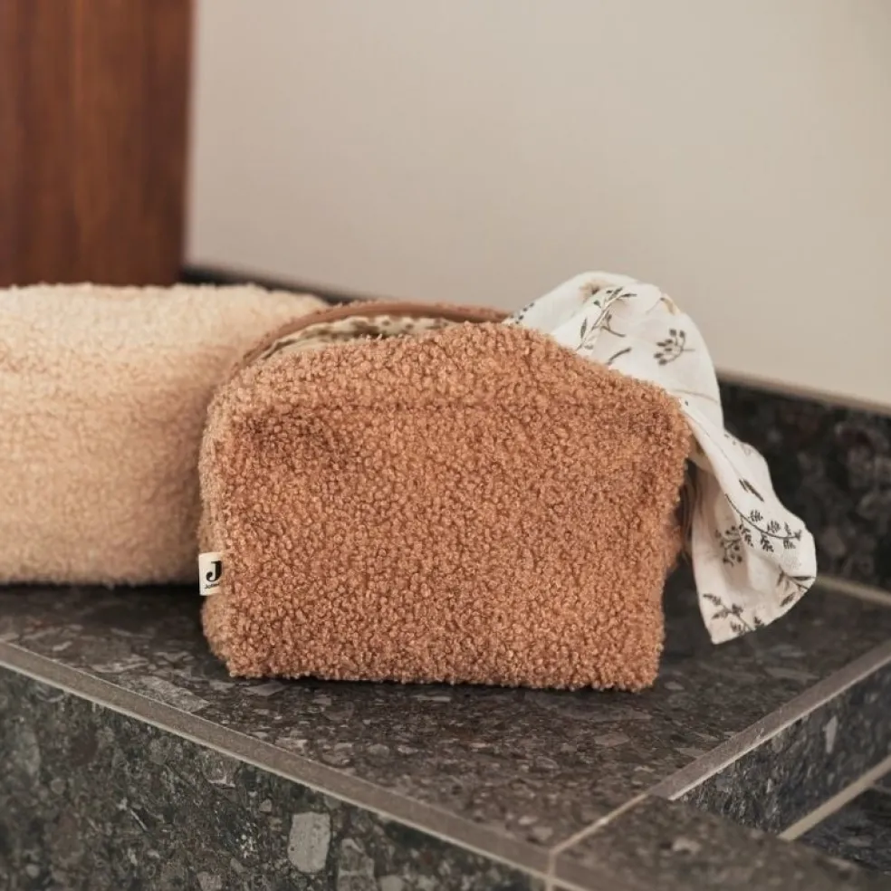 Jollein Kosmetiktasche Boucle Biscuit Braun