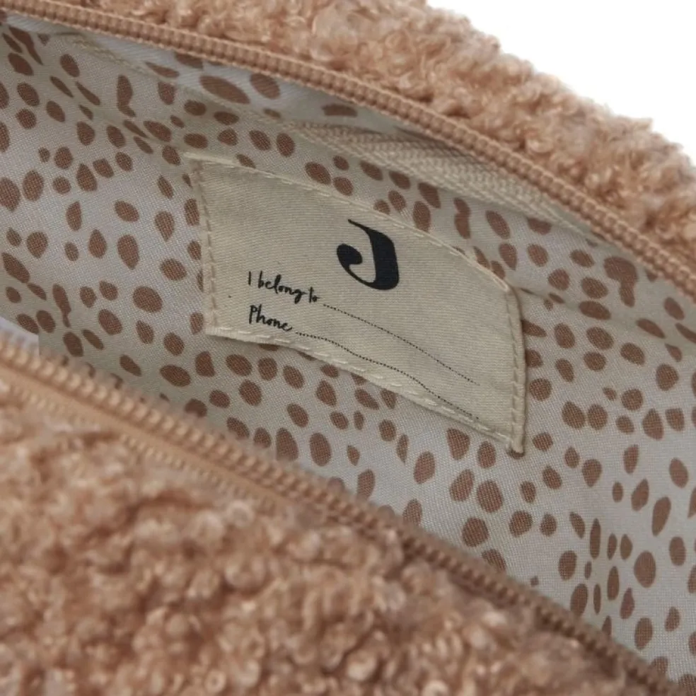 Jollein Kosmetiktasche Boucle Biscuit Braun