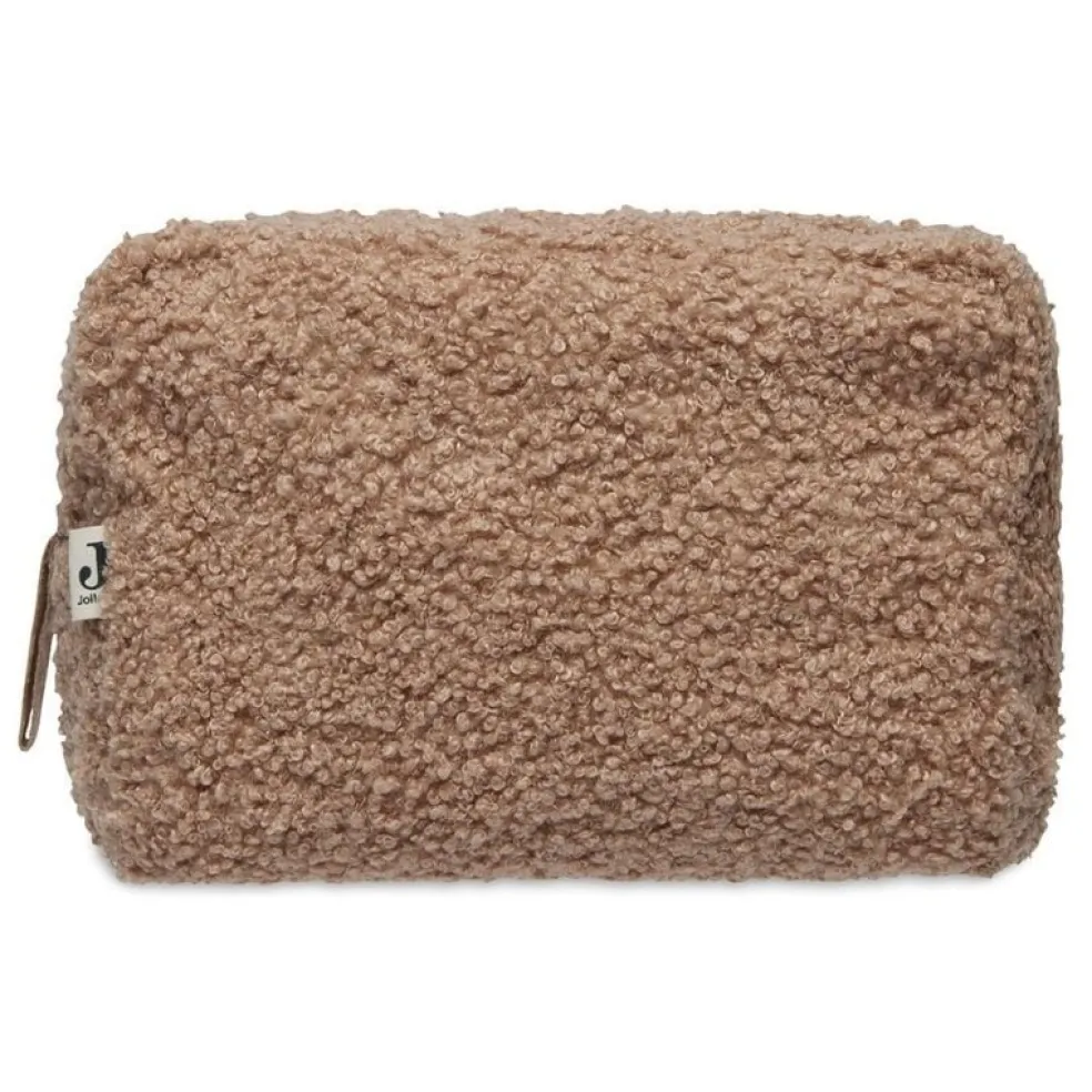 Jollein Kosmetiktasche Boucle Biscuit Braun