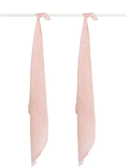 Jollein Mulltücher Snake Rosa 115x115 cm 2er Pack