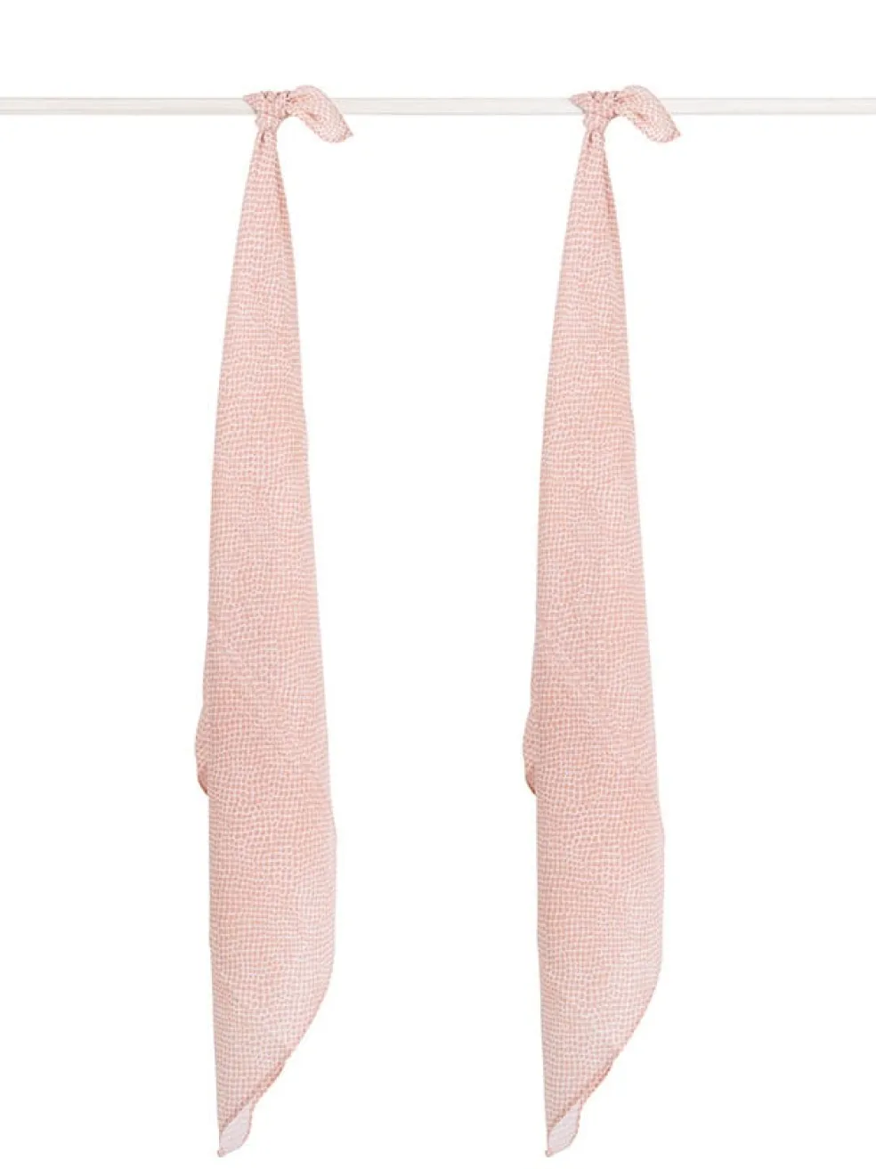 Jollein Mulltücher Snake Rosa 115x115 cm 2er Pack