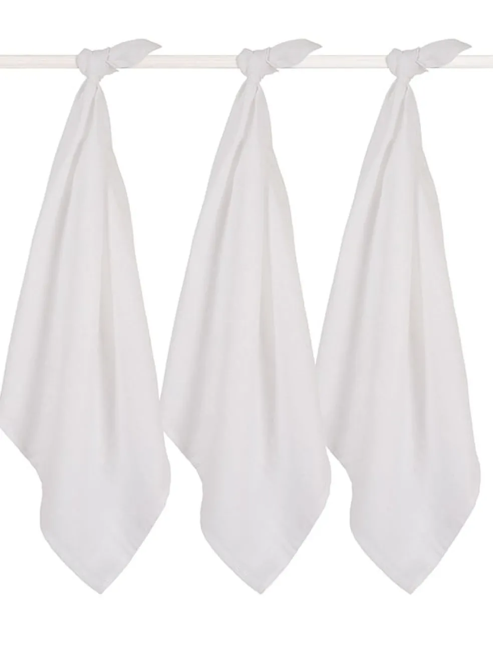 Jollein Mulltücher Weiß 70x70 cm 3er Pack