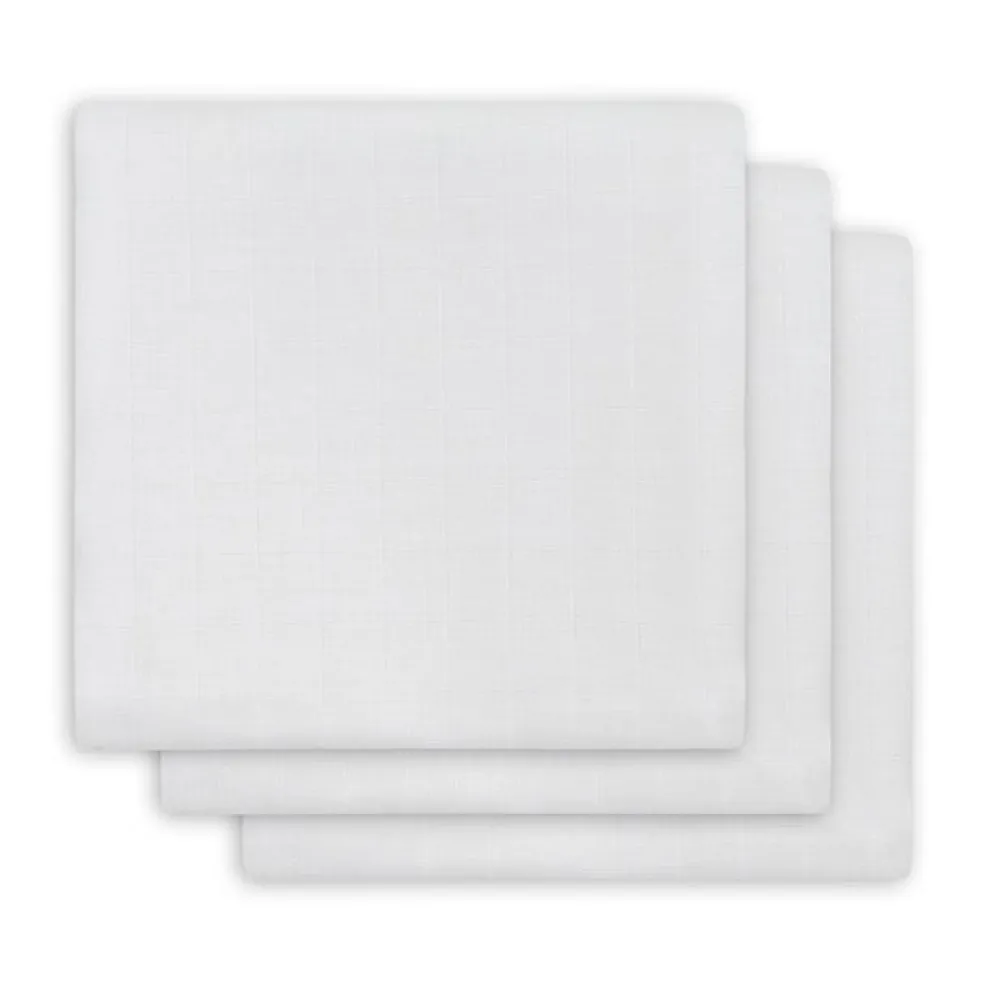 Jollein Mulltücher Weiß 70x70 cm 3er Pack