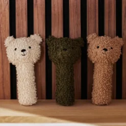 Jollein Rassel Teddybär Grün