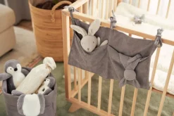 Jollein Schnullertuch Bunny Ears Storm Grey