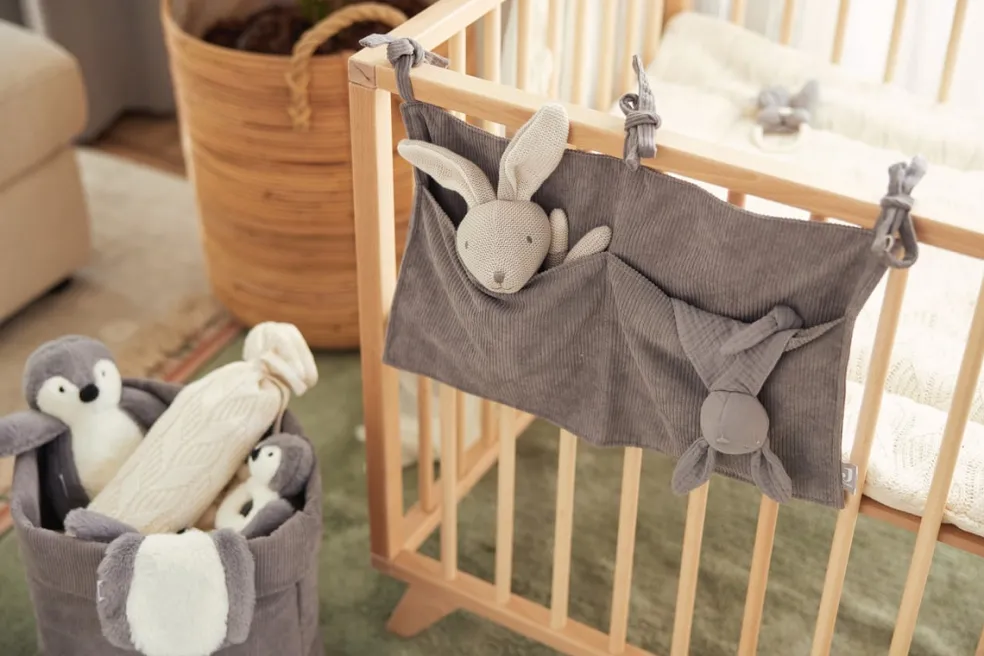 Jollein Schnullertuch Bunny Ears Storm Grey