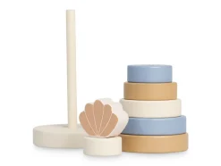 Jollein Stapelturm Holz Shell Blue Blau