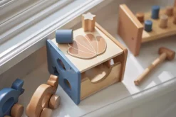 Jollein Steckspiel Holz Shell Blue