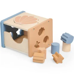Jollein Steckspiel Holz Shell Blue