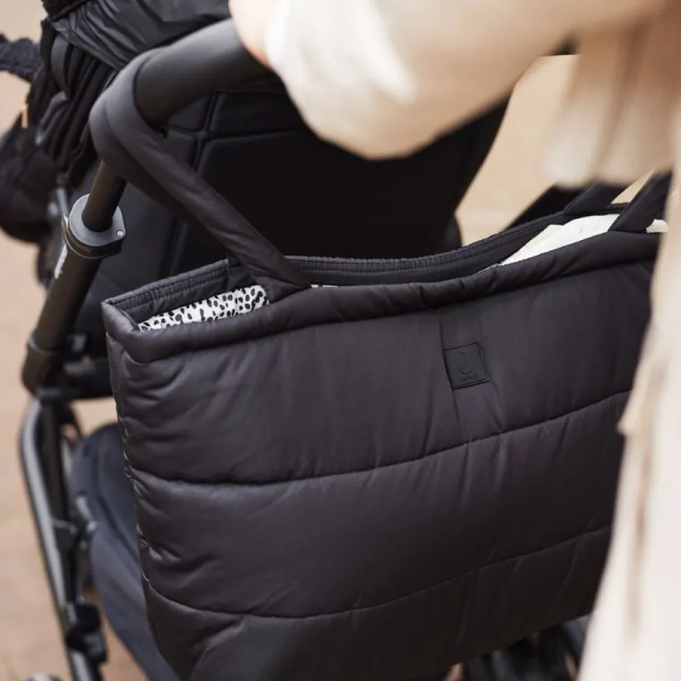 Jollein Wickeltasche Puffed Bag Schwarz