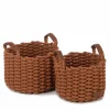 KidsDepot Aufbewahrungskorb-Set Korbo Kupfern Medium