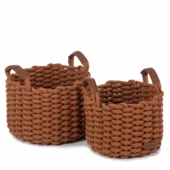 KidsDepot Aufbewahrungskorb-Set Korbo Kupfern Medium