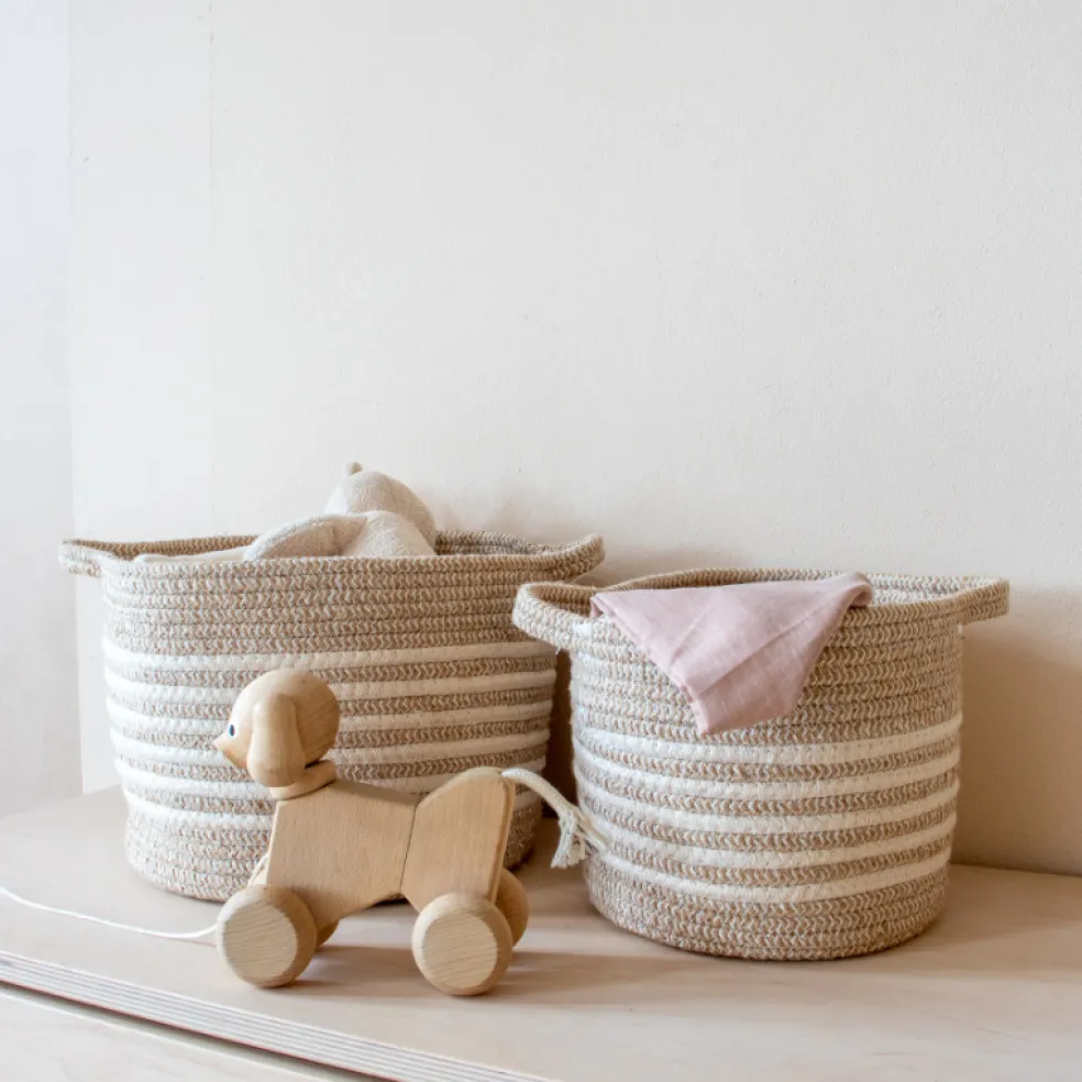 KidsDepot Aufbewahrungskorb-Set Eran Beige