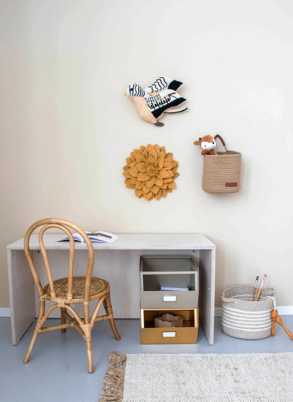 KidsDepot Filzblume Kuba Ocker