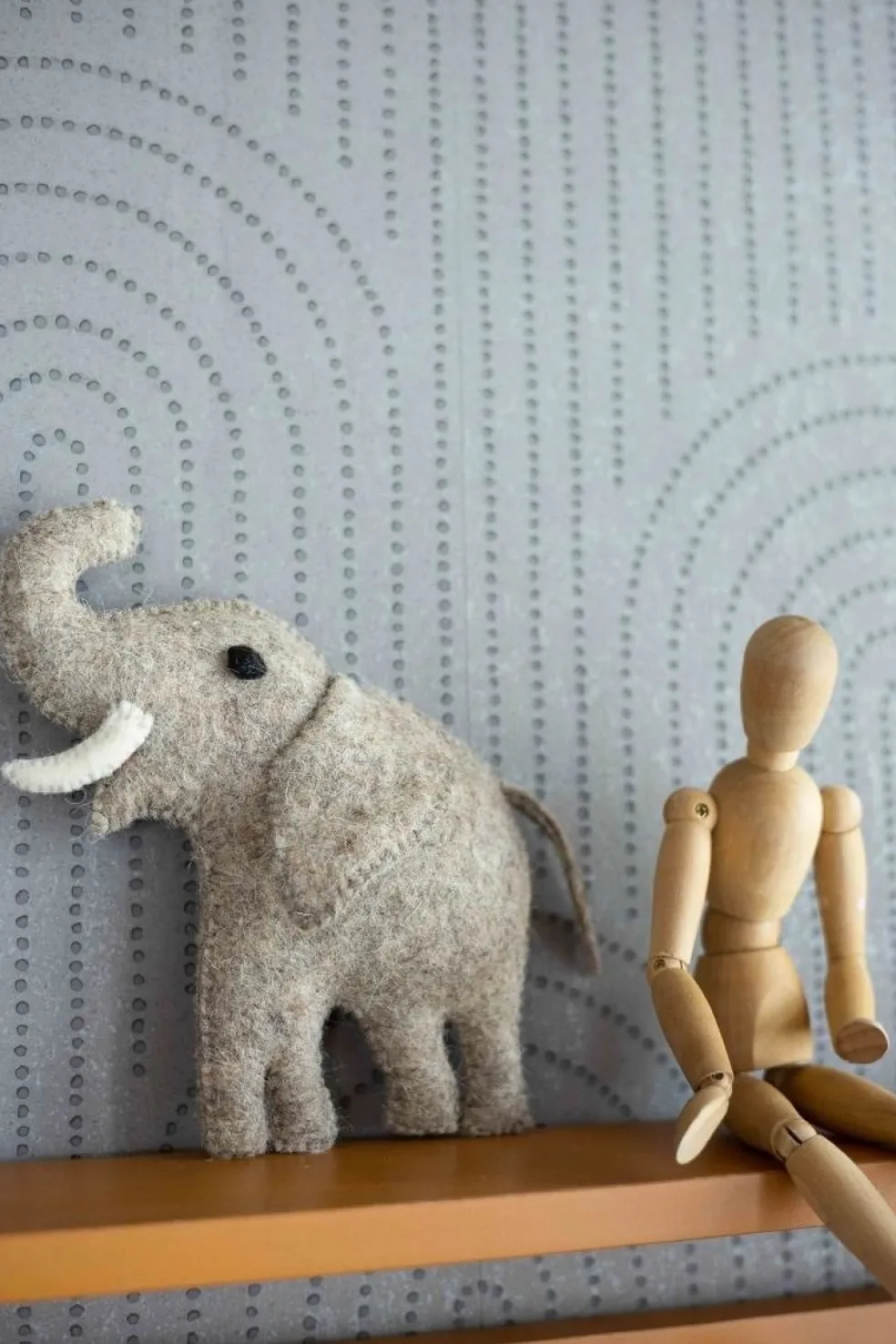 KidsDepot Olli Wanddeko Elefanten Grau