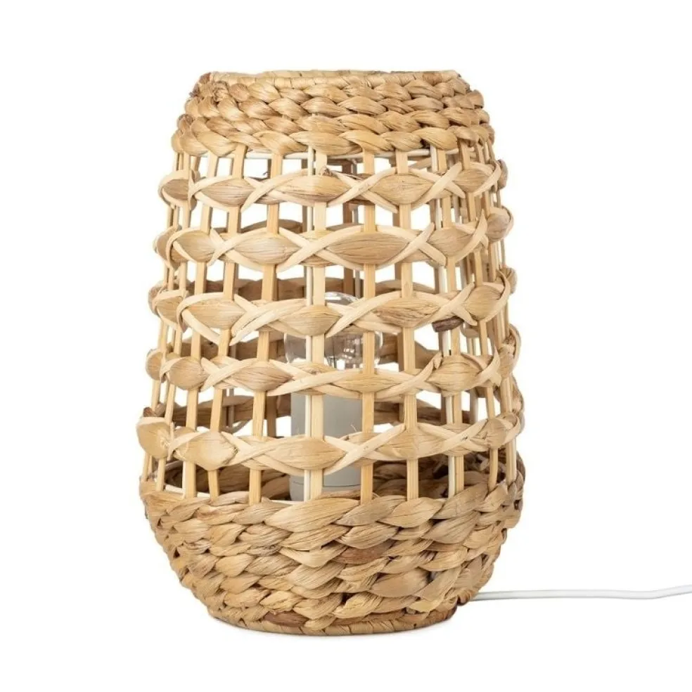 KidsDepot Rattan Tischlampe Verdi Natur