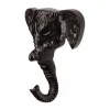 KidsDepot Wandhaken Elefant Schwarz Eli 10 cm