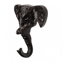 KidsDepot Wandhaken Elefant Schwarz Eli 10 cm