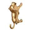 KidsDepot Wandhaken Löwe Gold Lino 17 cm