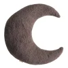 KidsDepot Zierkissen Mond Luna Dunkelbraun