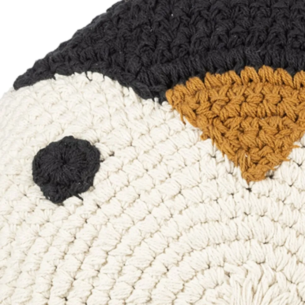 KidsDepot Zierkissen Pinguin Pim Beige