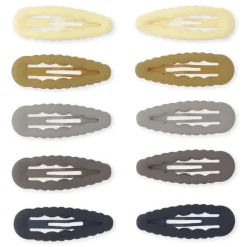 Konges Sløjd Haarspange Scallop Blau 10er Set